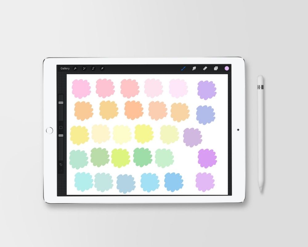 Pastel Color Palette for Procreate - Ebb and Flow Creative Co