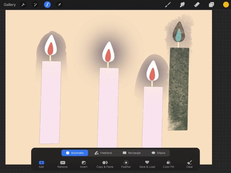 Using Selection and Transform in Procreate Ebb and Flow Creative Co