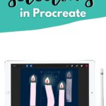 pin image - ipad with candle drawing