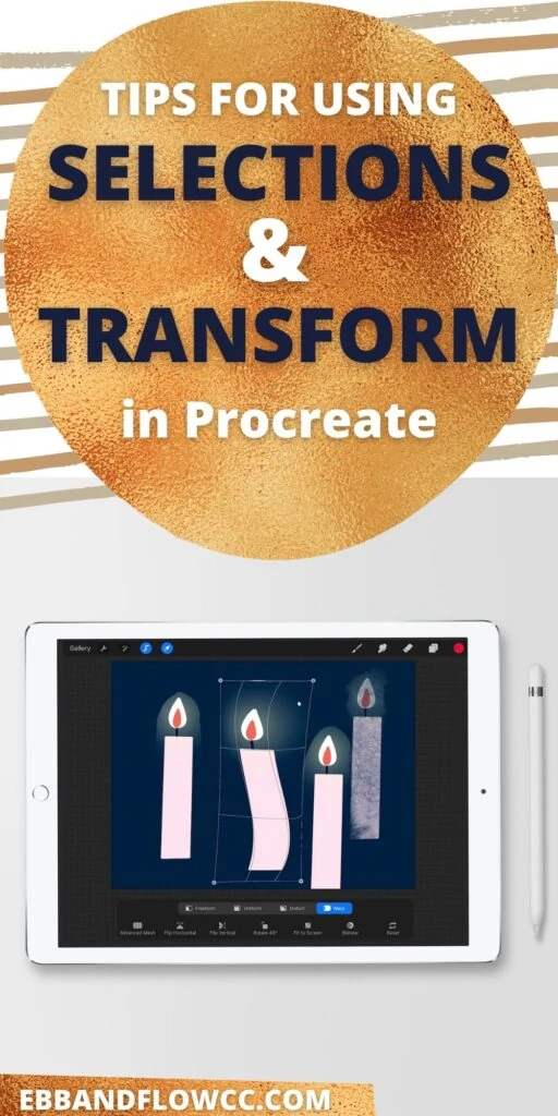 pin image - ipad with illustration of candle