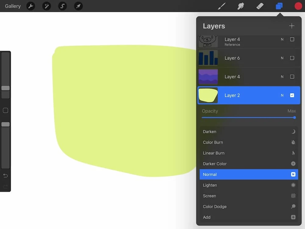 blend modes in procreate