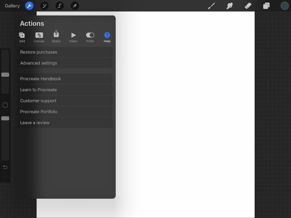 help resources in procreate