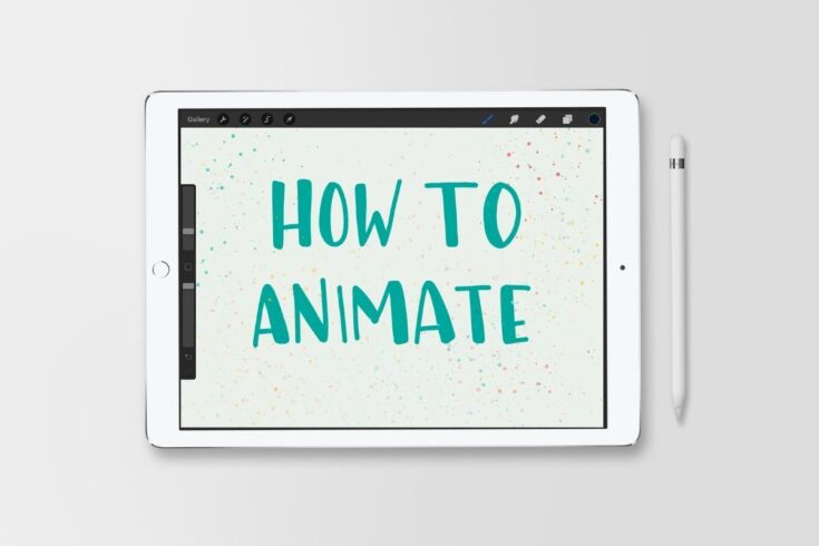 ipad that says how to animate