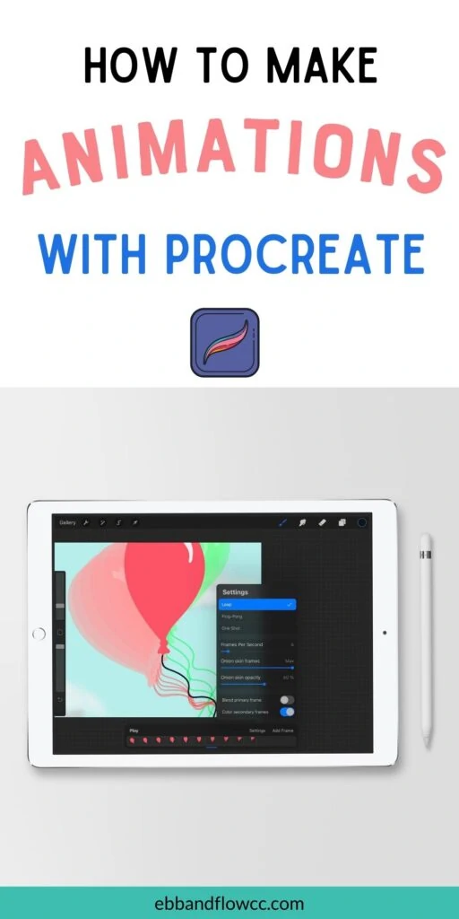 pin image - ipad with balloon illustration