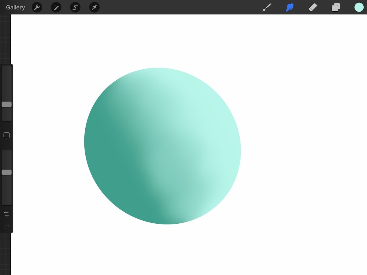 blended teal circle 