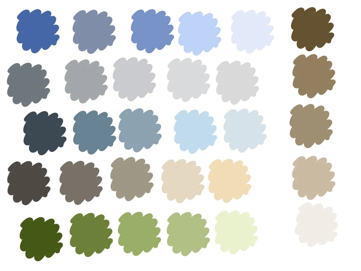 Beach Color Palette for Procreate