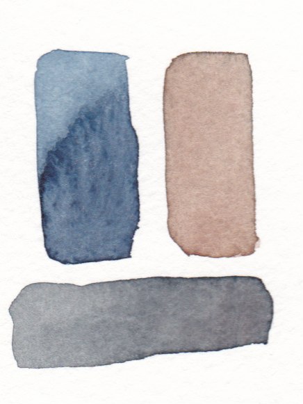 watercolor swatches making black