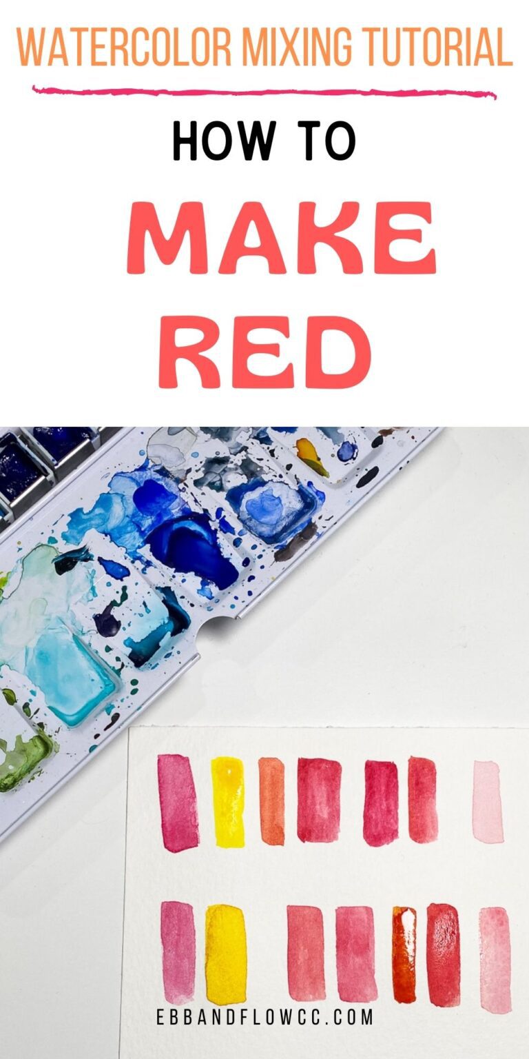 How to Mix Red Paint: Yes It's Possible! - Ebb and Flow Creative Co