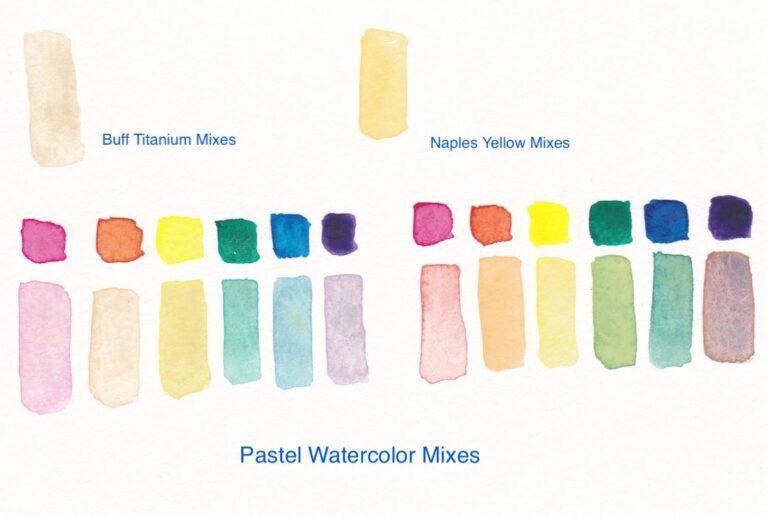 How to Mix Pastel Colors with Watercolors Ebb and Flow Creative Co