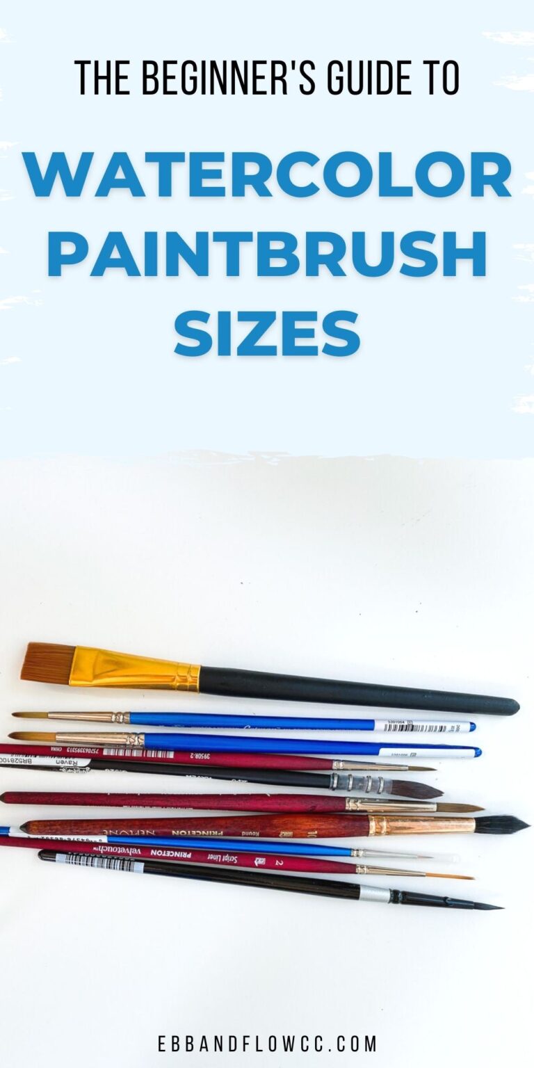 All About Watercolor Brush Sizes Ebb and Flow Creative Co