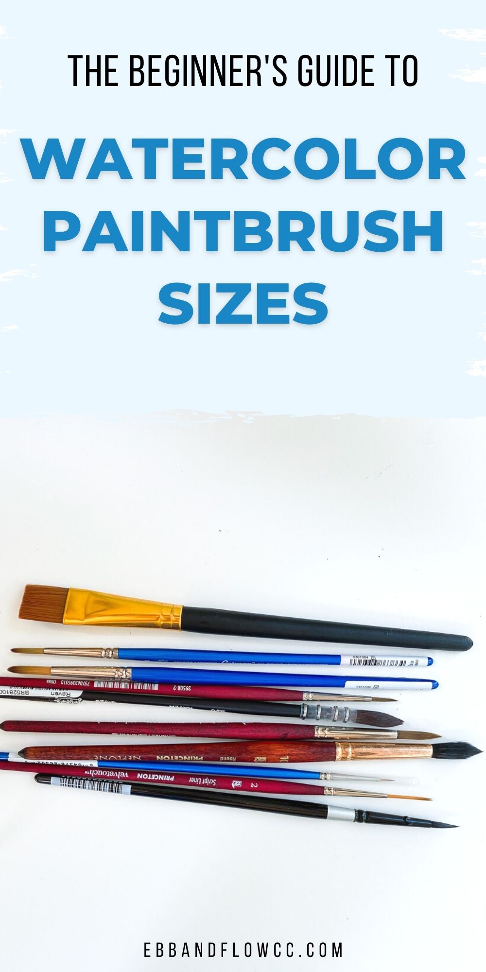 All About Watercolor Brush Sizes Ebb and Flow Creative Co