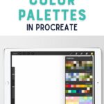 iPad with Procreate colors