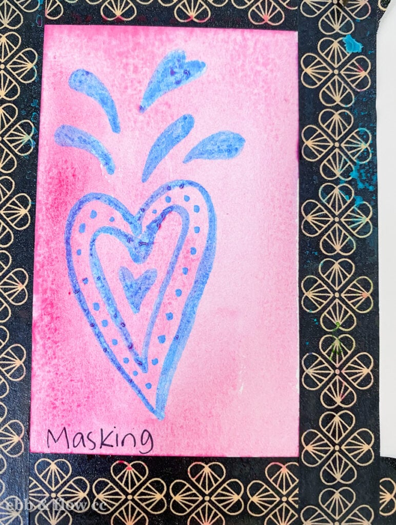painting over masking fluid