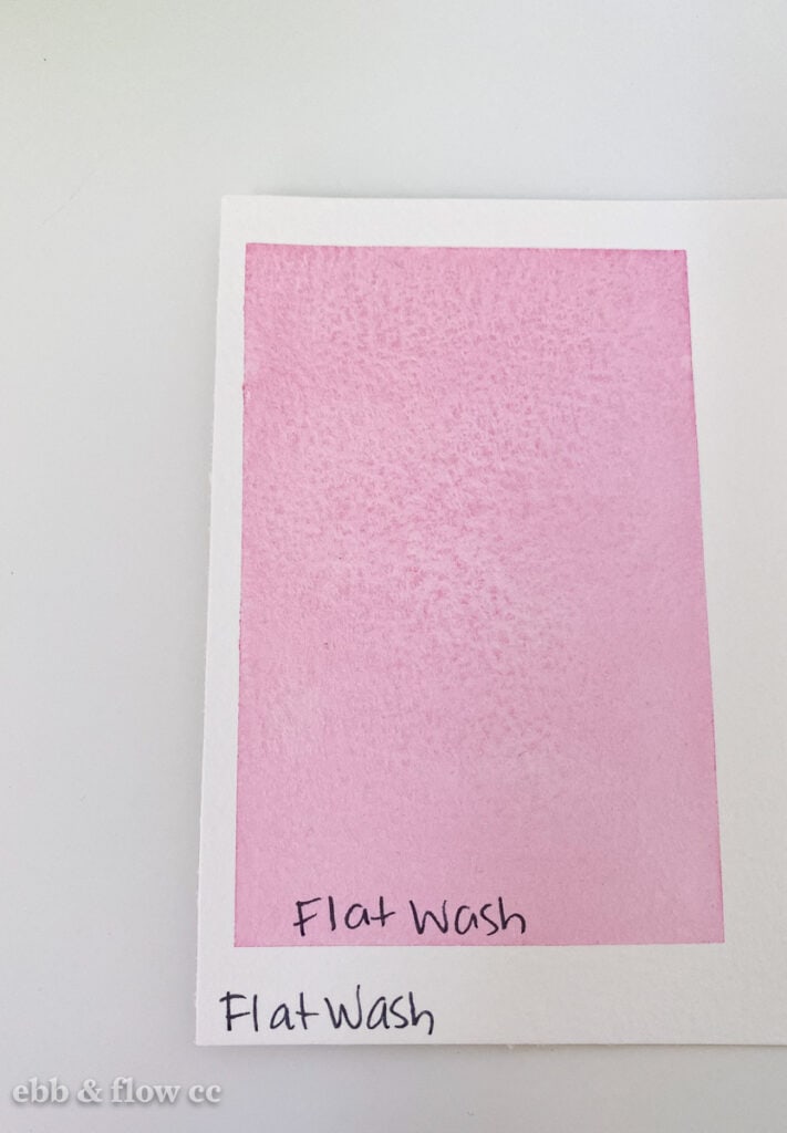 pink flat wash