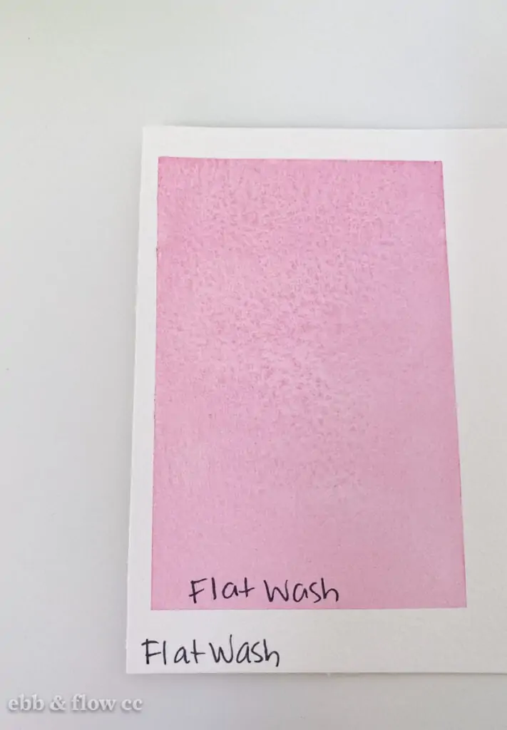 pink flat wash