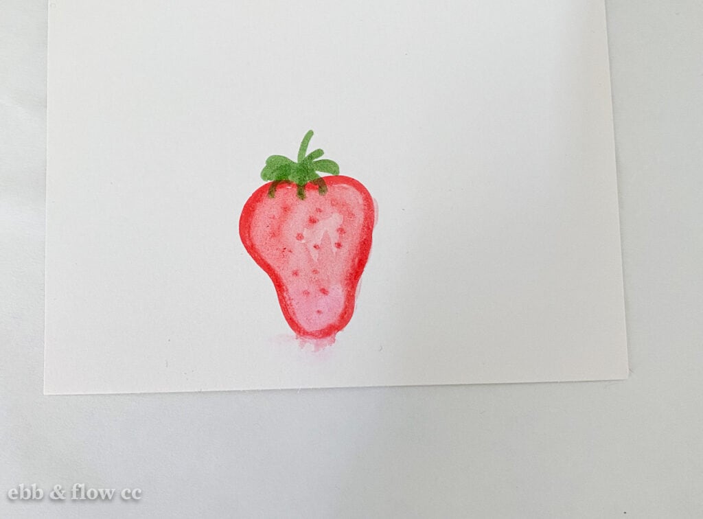 drawing of strawberry