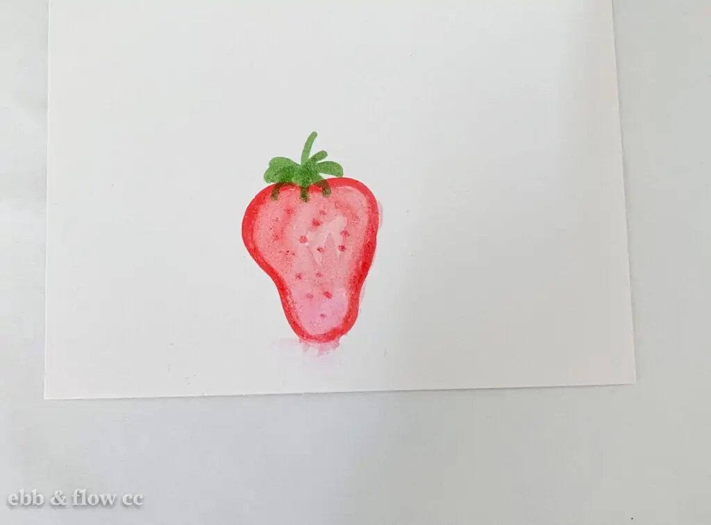 drawing of strawberry