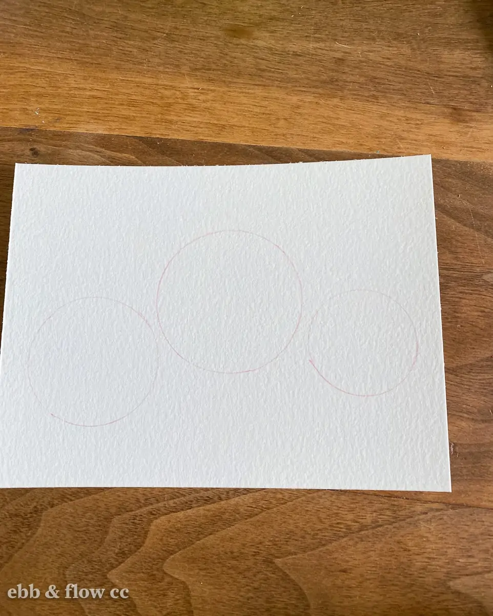 circles drawn on paper