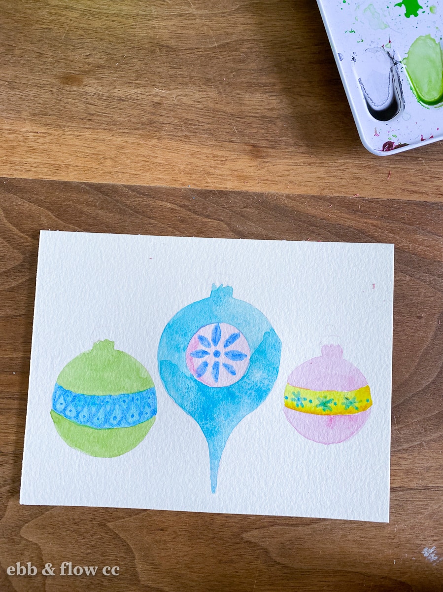 painting of ornaments