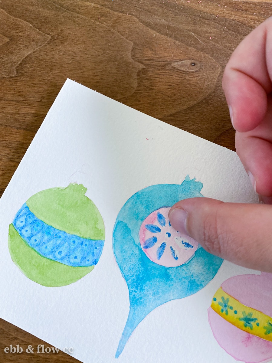 finger removing masking fluid