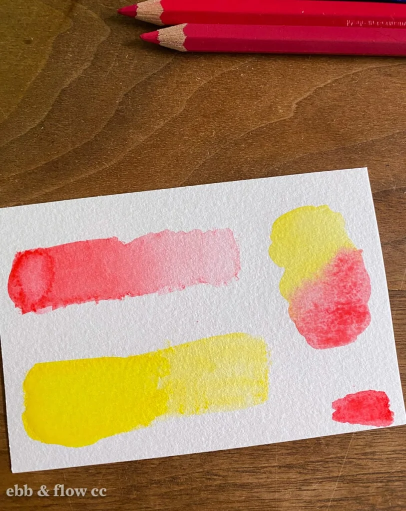 yellow and red swatches 