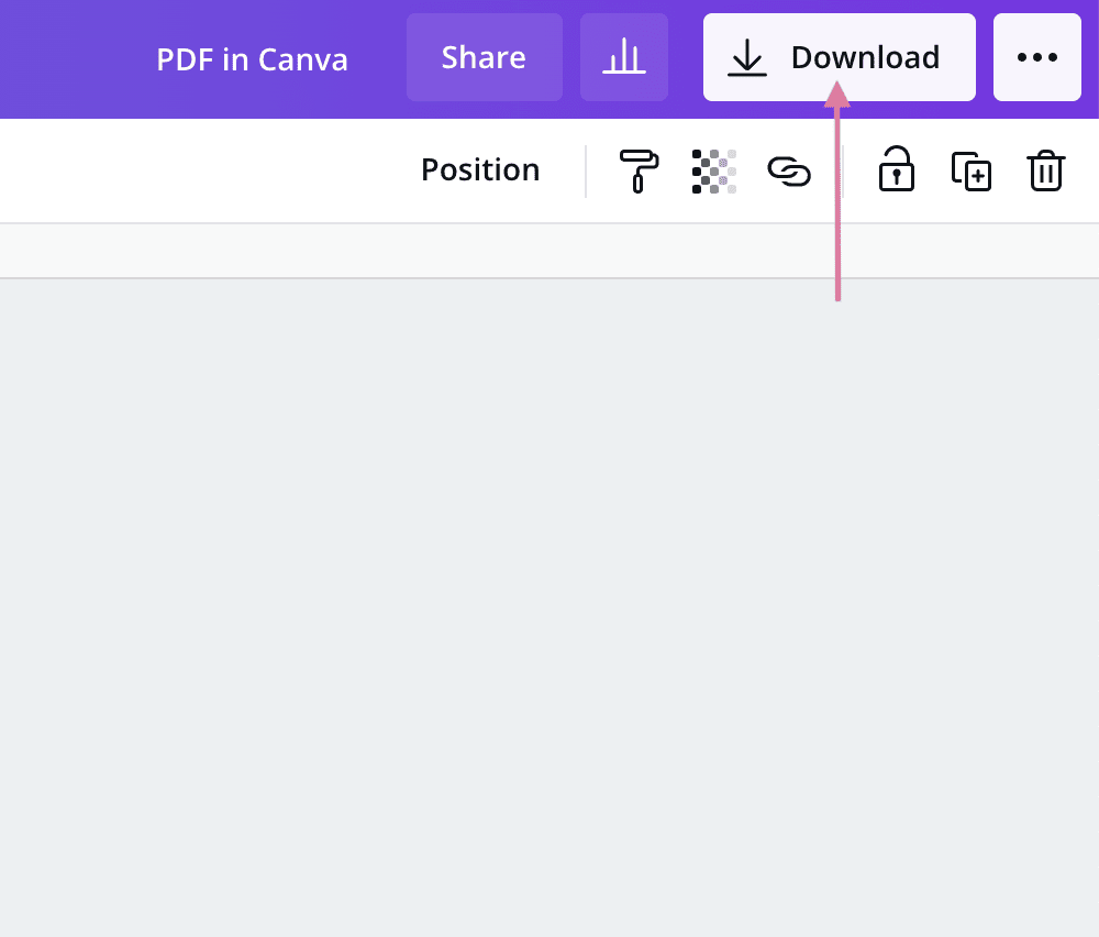 screenshot of download options in canva