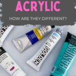 tubes of paint on marble background
