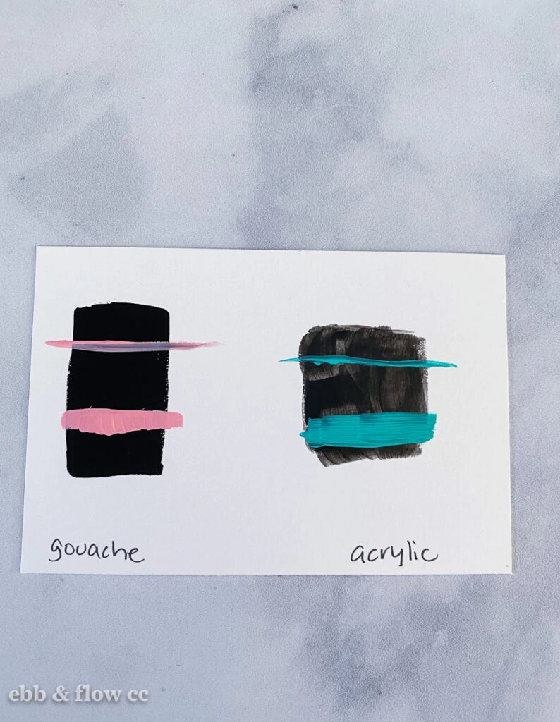 Gouache Vs Acrylic: Whats the Difference? - Ebb and Flow Creative Co