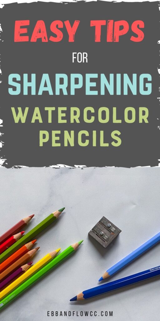 colorful pencils and a sharpener
