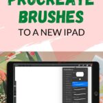 iPad with paintings under it