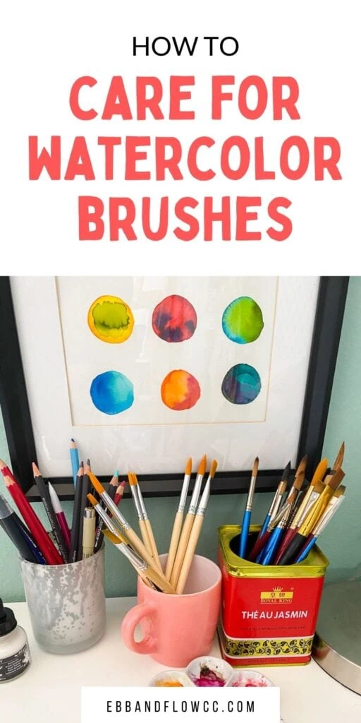 How to Clean Watercolor Brushes the Easy Way - Watercolor Affair