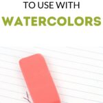 pink eraser on notebook paper