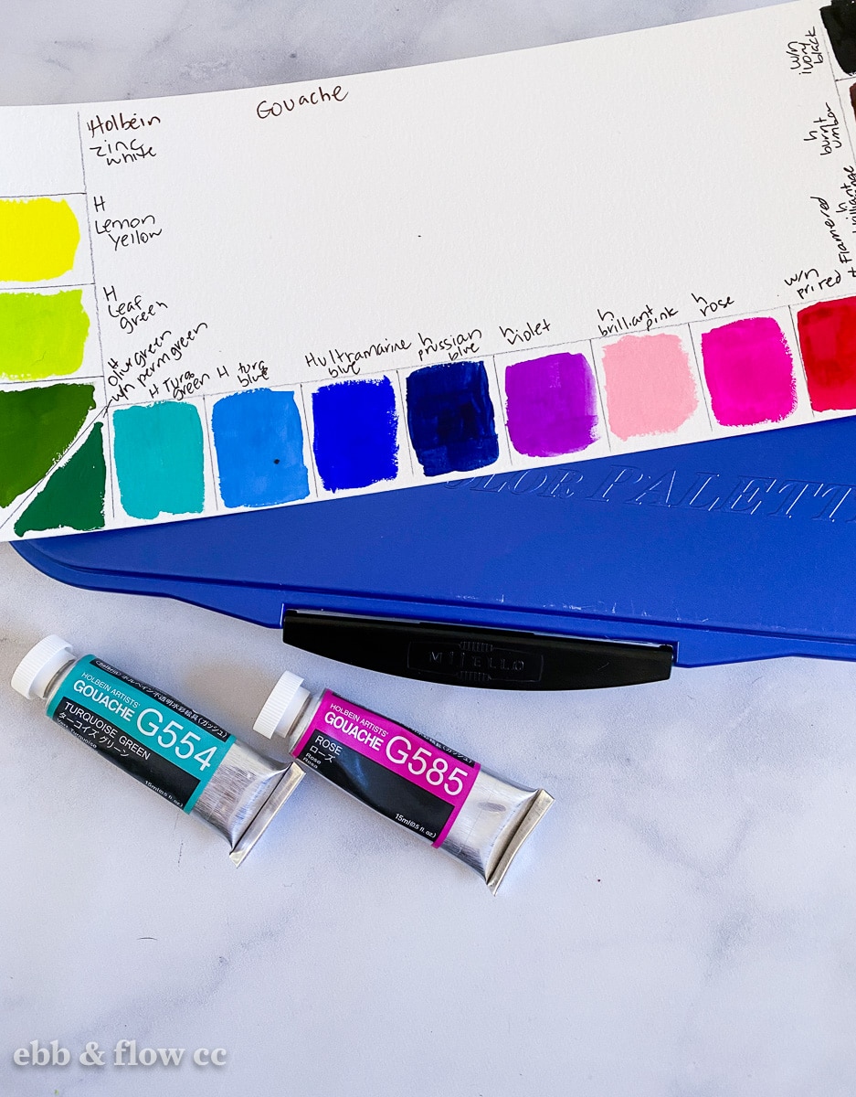 How to Set Up a Gouache Palette Ebb and Flow Creative Co