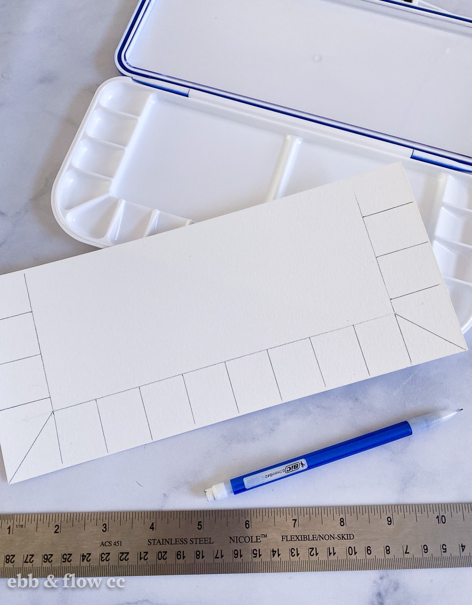 paint swatch card for palette