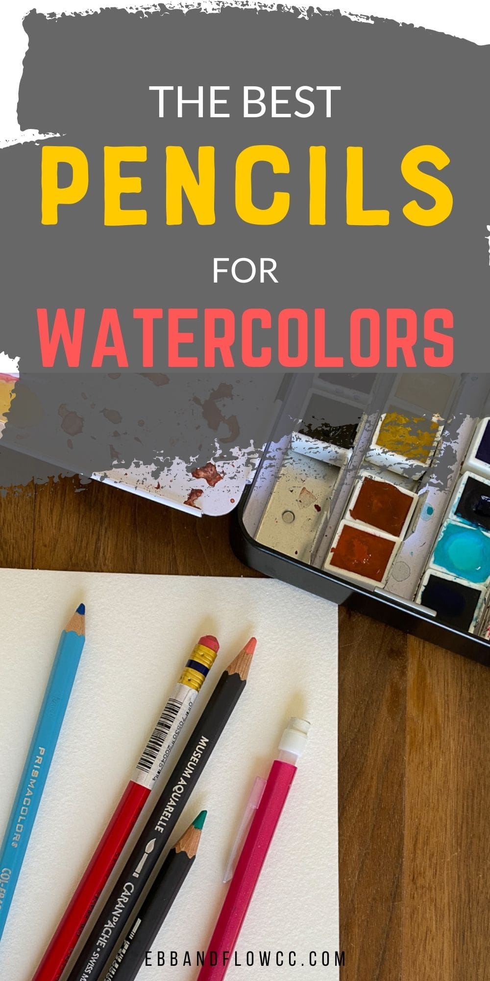 The Best Pencil for Watercolor Paint - Ebb and Flow Creative Co