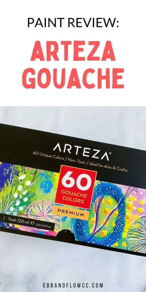 Arteza Gouache Review: Is It Any Good - Ebb and Flow Creative Co