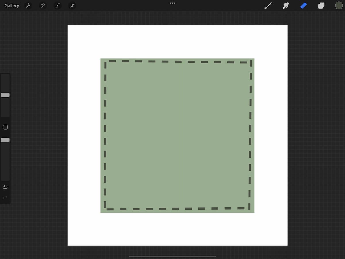 green square with lines 