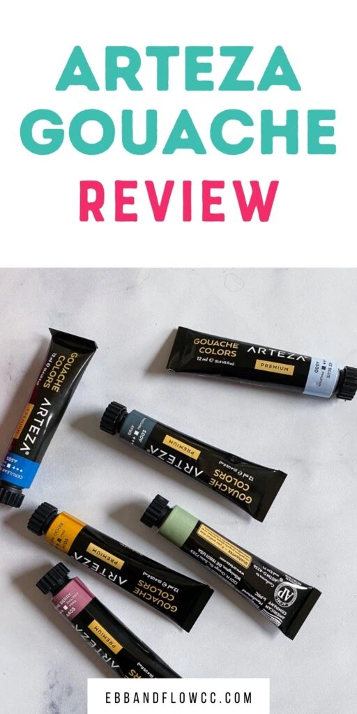 Arteza Gouache Review: Is It Any Good - Ebb and Flow Creative Co