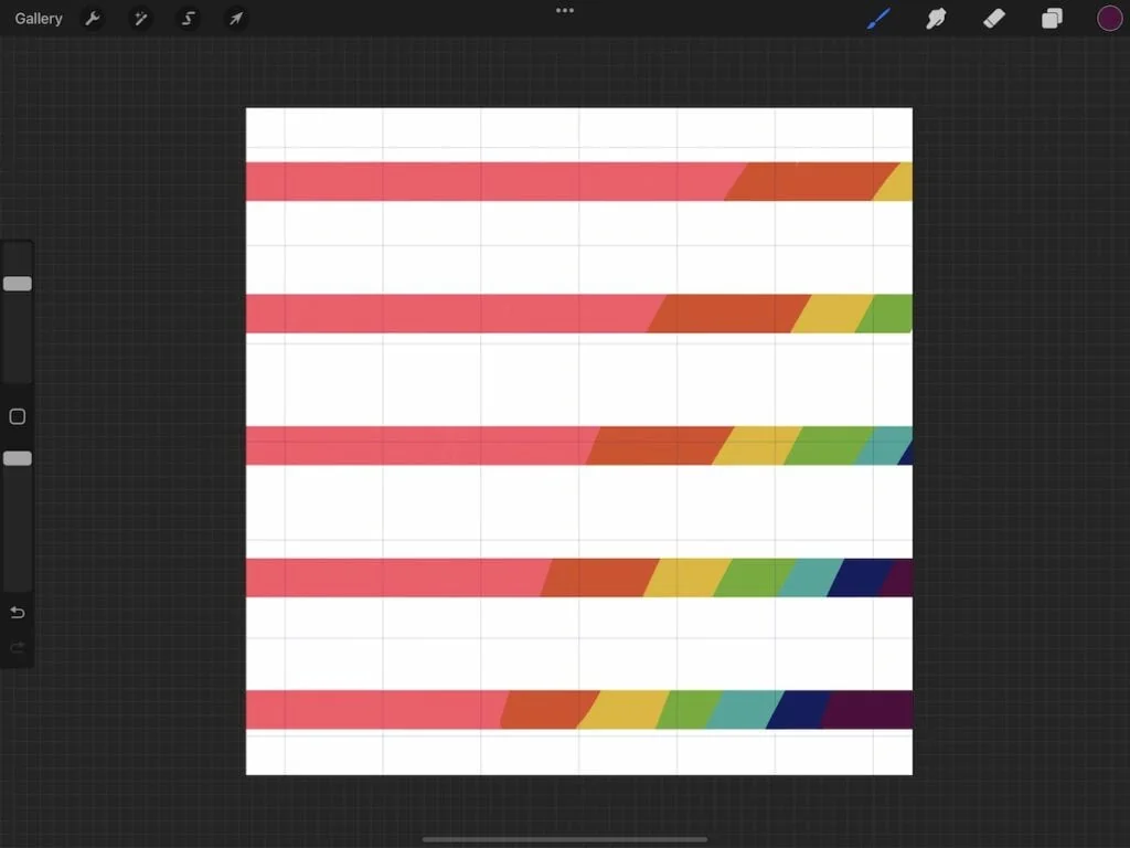 rainbow stripes