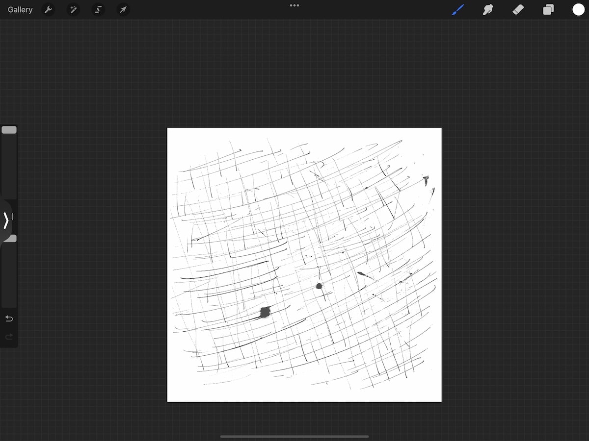 texture on procreate canvas