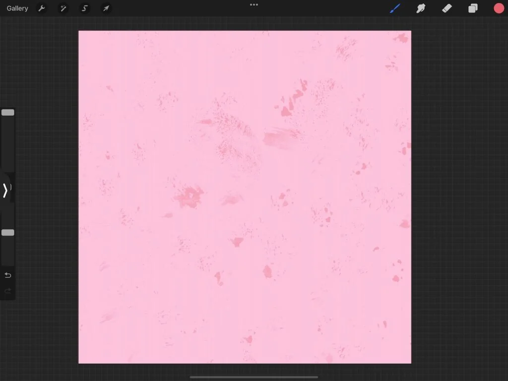 red texture on pink background