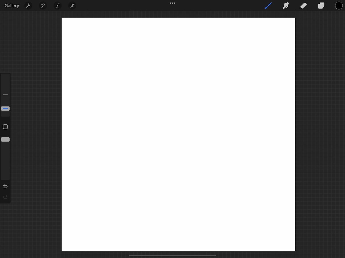 square canvas in Procreate