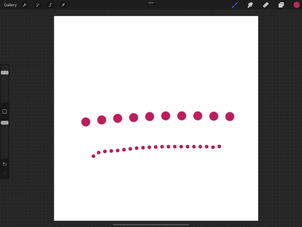 How to Make a Dotted Line Brush for Procreate EbbandFlowCC