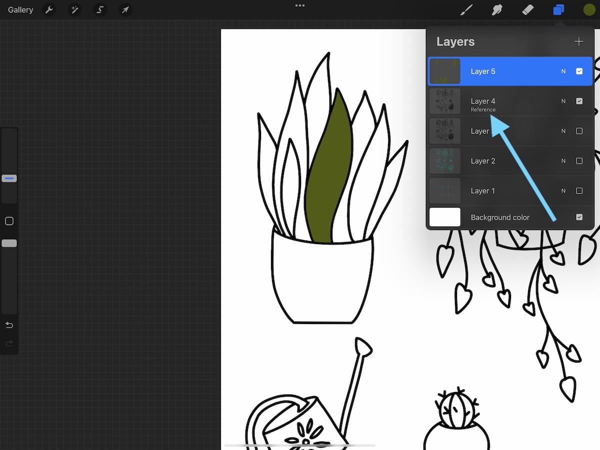 reference layer in Procreate