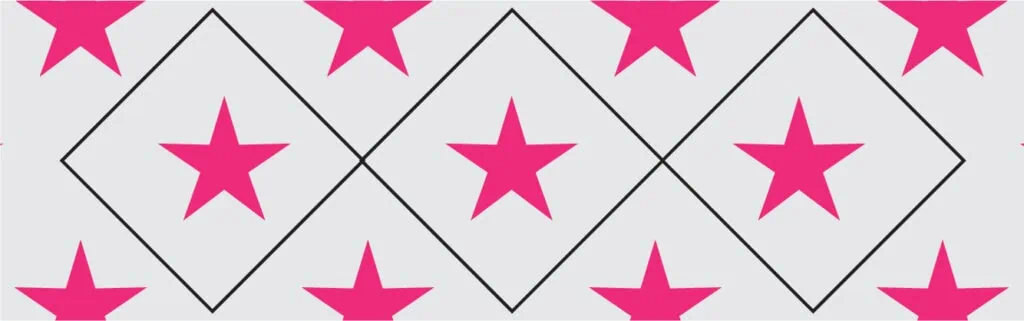 pink star pattern