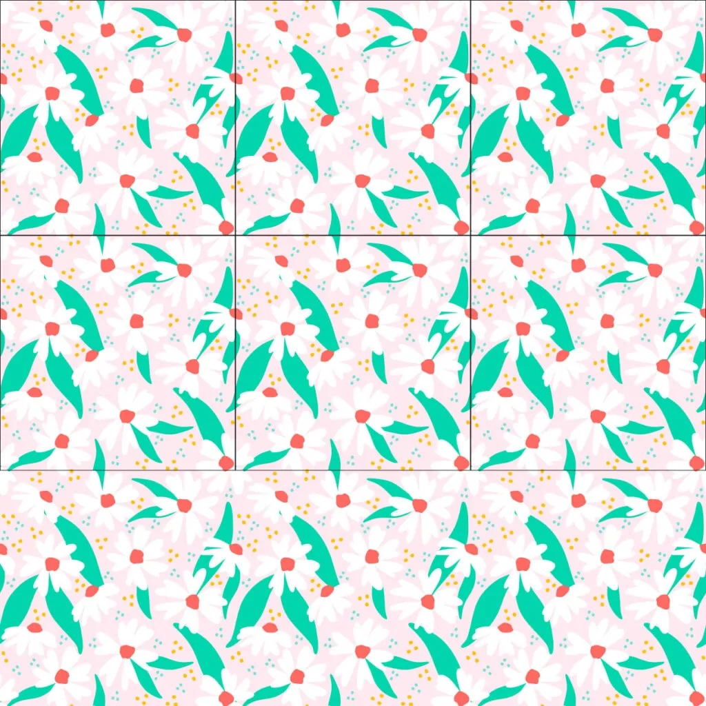 floral scatter pattern