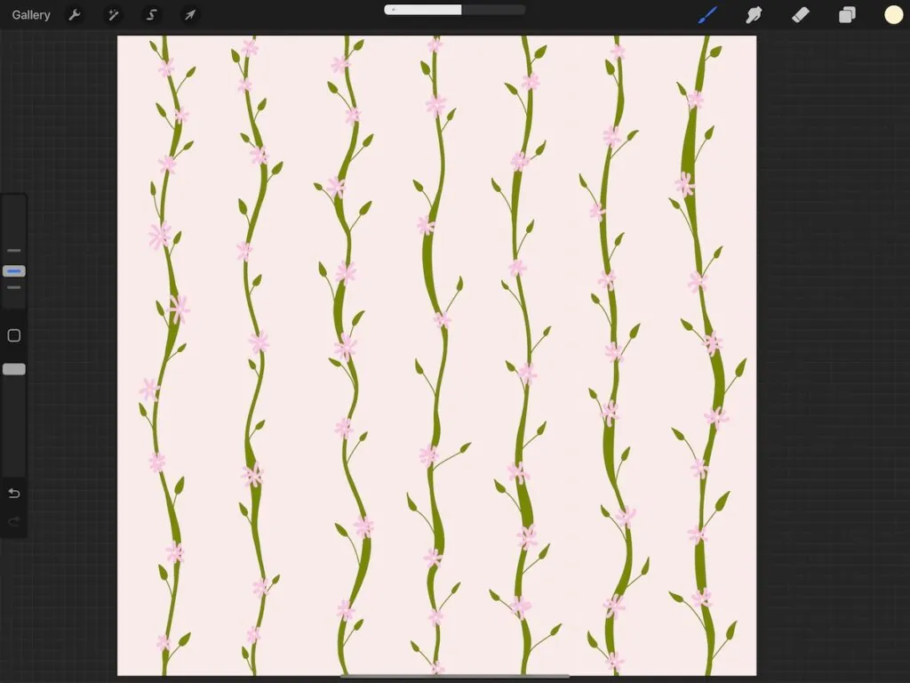 floral vine pattern