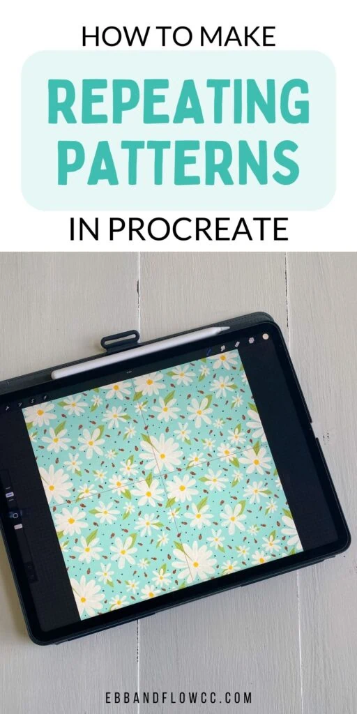 ipad with daisy pattern