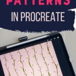 ipad with floral stripe pattern