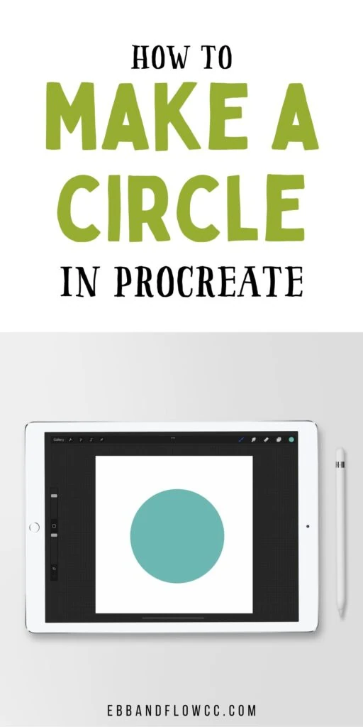 ipad with aqua colored circle